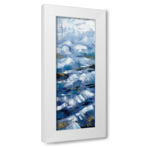 Above the Mountains III White Modern Wood Framed Art Print by Vassileva, Silvia