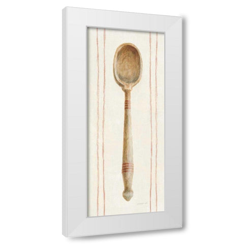 Floursack Kitchen III White Modern Wood Framed Art Print by Nai, Danhui