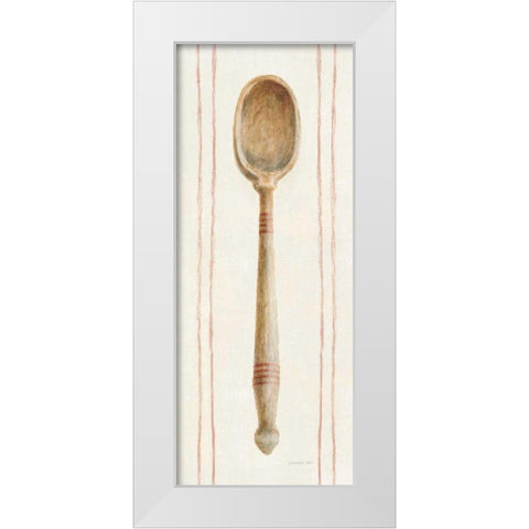 Floursack Kitchen III White Modern Wood Framed Art Print by Nai, Danhui