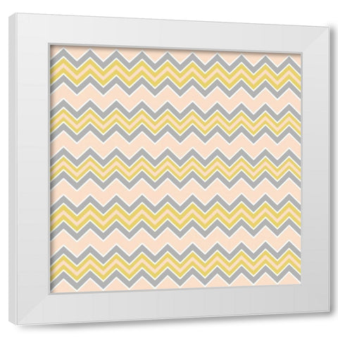 Baby Quilt Pattern 8 White Modern Wood Framed Art Print by Grove, Beth