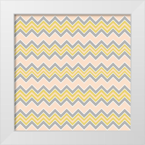 Baby Quilt Pattern 8 White Modern Wood Framed Art Print by Grove, Beth