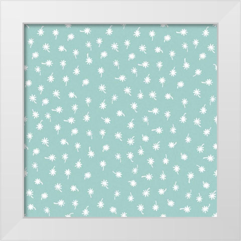 Baby Quilt Pattern 10 White Modern Wood Framed Art Print by Grove, Beth
