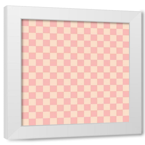 Baby Quilt Pattern 15 White Modern Wood Framed Art Print by Grove, Beth