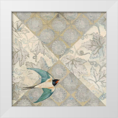 Sundown White Modern Wood Framed Art Print by Lovell, Kathrine