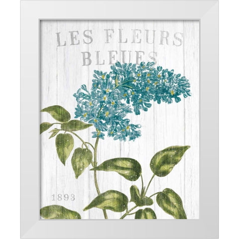 Fleuriste Paris V White Modern Wood Framed Art Print by Wild Apple Portfolio