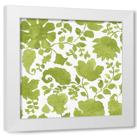 Pink Garden Step 03C White Modern Wood Framed Art Print by Audit, Lisa