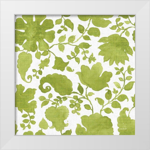 Pink Garden Step 03C White Modern Wood Framed Art Print by Audit, Lisa