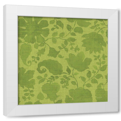 Pink Garden Step 04C White Modern Wood Framed Art Print by Audit, Lisa