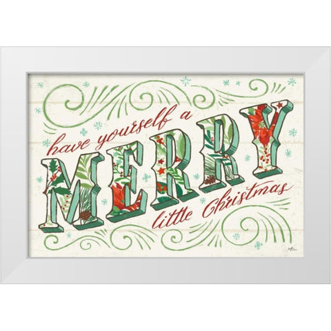 Holiday Joy I White Modern Wood Framed Art Print by Penner, Janelle