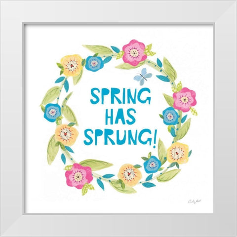 Spring Has Sprung II White Modern Wood Framed Art Print by Prahl, Courtney