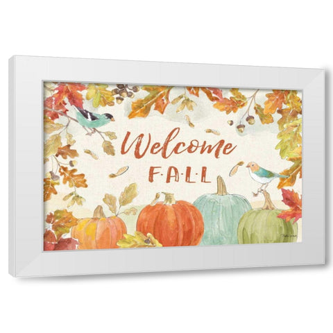 Falling for Fall I White Modern Wood Framed Art Print by Grove, Beth