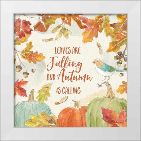 Falling for Fall IV White Modern Wood Framed Art Print by Grove, Beth