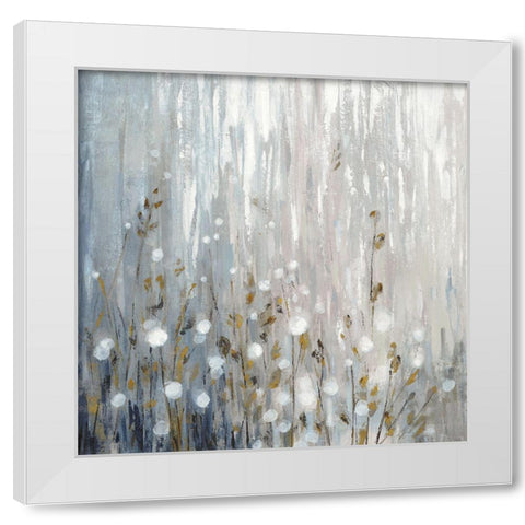 January Branches Neutral White Modern Wood Framed Art Print by Vassileva, Silvia