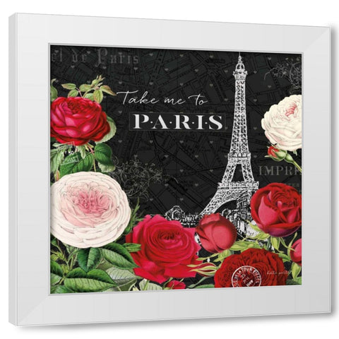 Rouge Paris III Black White Modern Wood Framed Art Print by Pertiet, Katie