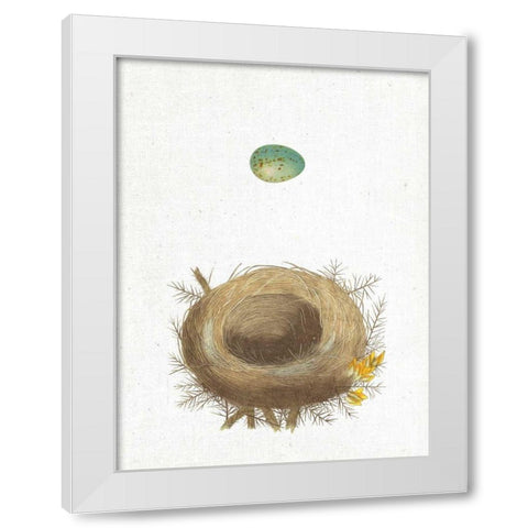 Spring Nest I White Modern Wood Framed Art Print by Wild Apple Portfolio