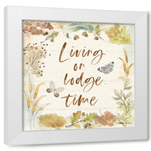 Woodland Wreath VI White Modern Wood Framed Art Print by Grove, Beth