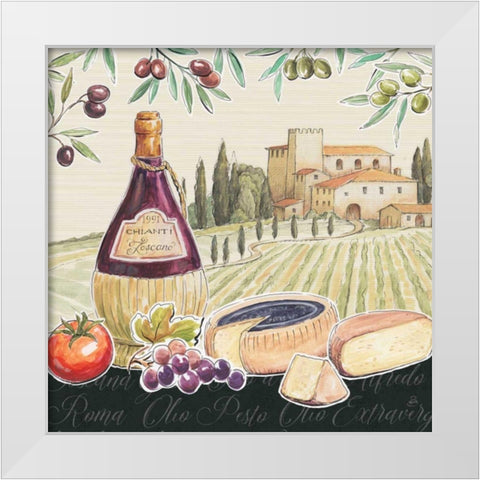 Tuscan Flavor II White Modern Wood Framed Art Print by Brissonnet, Daphne