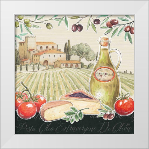 Tuscan Flavor III White Modern Wood Framed Art Print by Brissonnet, Daphne