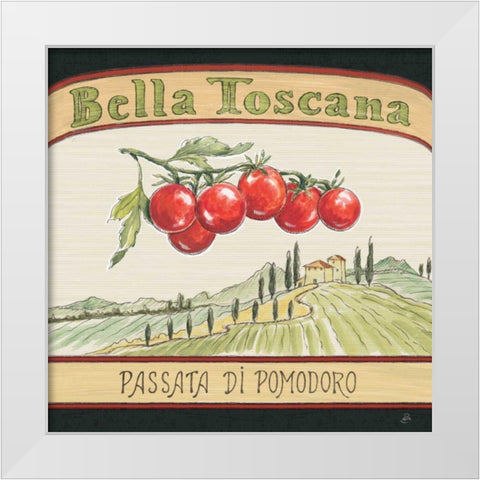 Tuscan Flavor V White Modern Wood Framed Art Print by Brissonnet, Daphne