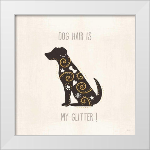 Otomi Dogs V Neutral White Modern Wood Framed Art Print by Charron, Veronique