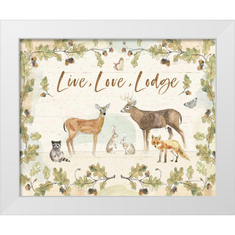 Woodland Wreath IV v2 White Modern Wood Framed Art Print by Grove, Beth