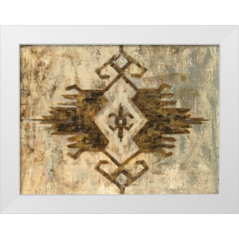 Southwest Design I White Modern Wood Framed Art Print by Vassileva, Silvia