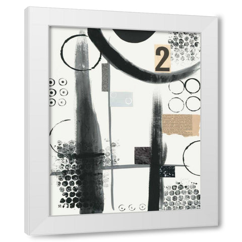 Two White Modern Wood Framed Art Print by Prahl, Courtney