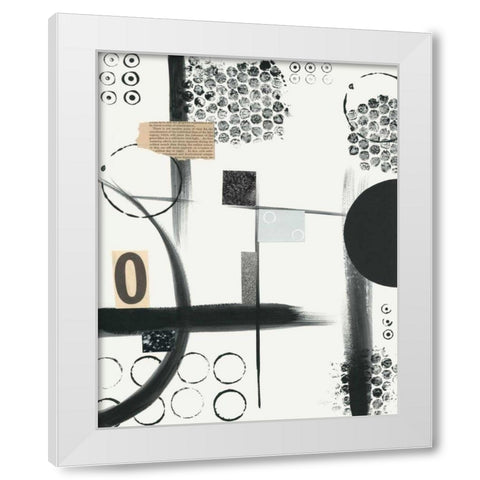 Zero White Modern Wood Framed Art Print by Prahl, Courtney
