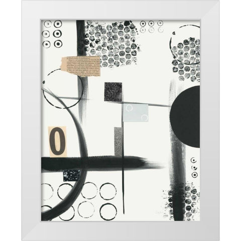 Zero White Modern Wood Framed Art Print by Prahl, Courtney