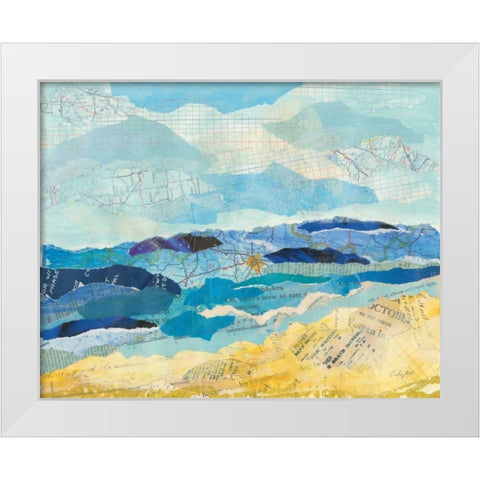 Abstract Coastal II White Modern Wood Framed Art Print by Prahl, Courtney
