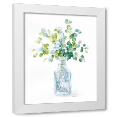 Beach Flowers IV White Modern Wood Framed Art Print by Nai, Danhui