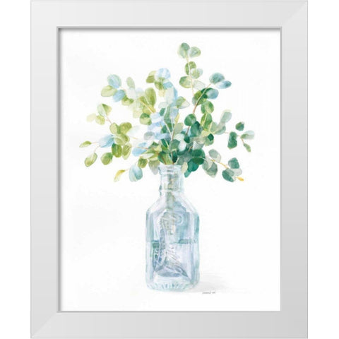 Beach Flowers IV White Modern Wood Framed Art Print by Nai, Danhui