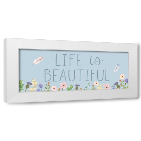 Spring Sentiments I White Modern Wood Framed Art Print by Jackson, Jenaya