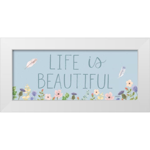 Spring Sentiments I White Modern Wood Framed Art Print by Jackson, Jenaya