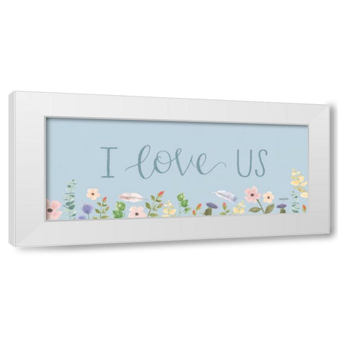 Spring Sentiments III White Modern Wood Framed Art Print by Jackson, Jenaya