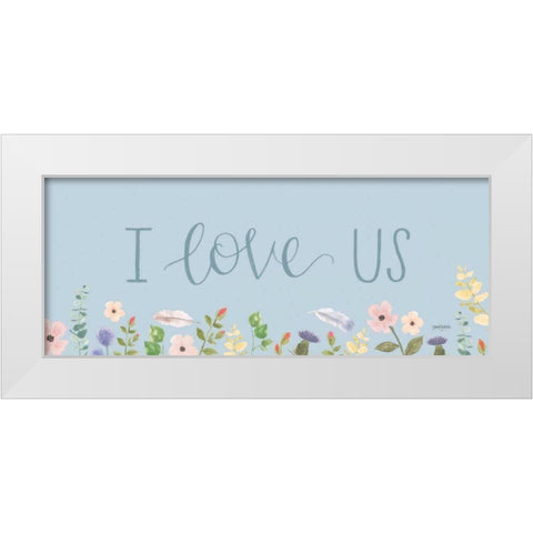 Spring Sentiments III White Modern Wood Framed Art Print by Jackson, Jenaya