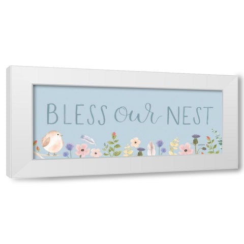 Spring Sentiments V White Modern Wood Framed Art Print by Jackson, Jenaya