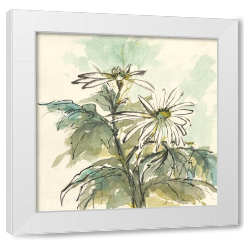 Snowmum II White Modern Wood Framed Art Print by Paschke, Chris