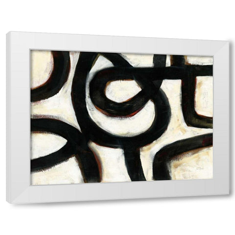 In the Maze IV White Modern Wood Framed Art Print by Davies, Jane