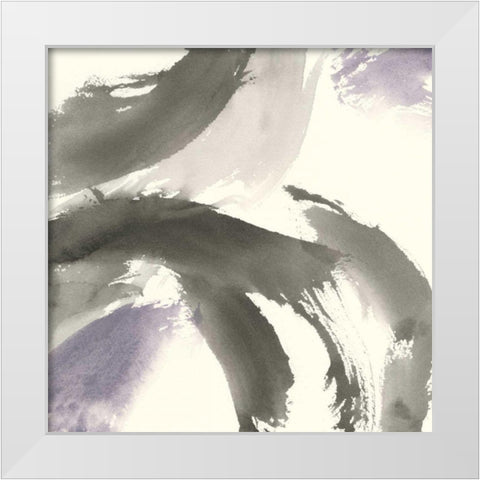 Amethyst Gesture II White Modern Wood Framed Art Print by Paschke, Chris