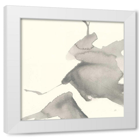 Gesture III White Modern Wood Framed Art Print by Paschke, Chris