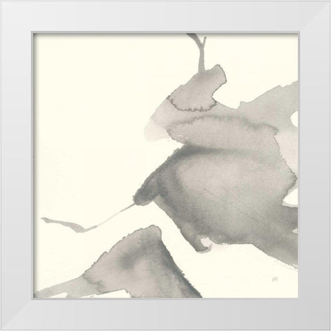 Gesture III White Modern Wood Framed Art Print by Paschke, Chris