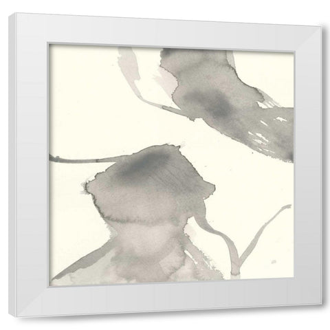 Gesture IV White Modern Wood Framed Art Print by Paschke, Chris