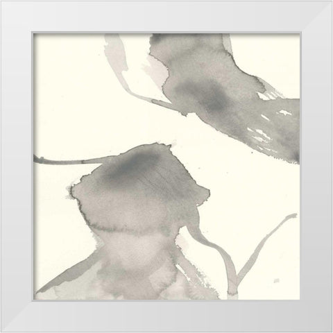 Gesture IV White Modern Wood Framed Art Print by Paschke, Chris