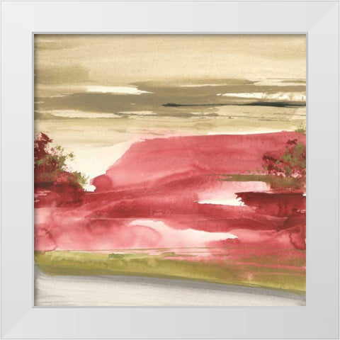 Red Rock I White Modern Wood Framed Art Print by Paschke, Chris