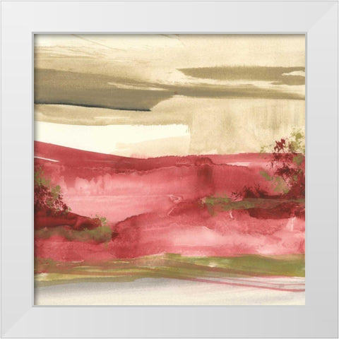 Red Rock II White Modern Wood Framed Art Print by Paschke, Chris