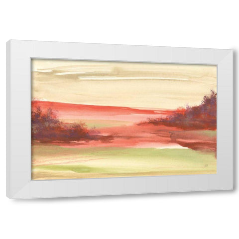 Red Rock IV White Modern Wood Framed Art Print by Paschke, Chris