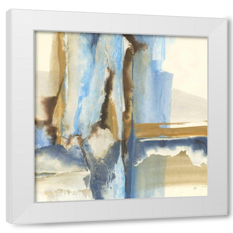 River Run II White Modern Wood Framed Art Print by Paschke, Chris