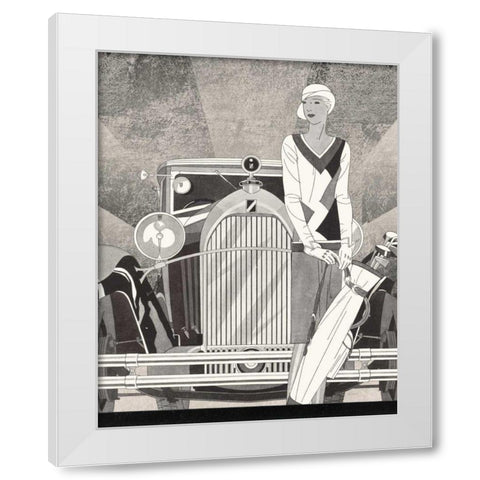 Road Tour II No Words White Modern Wood Framed Art Print by Schlabach, Sue