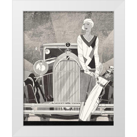 Road Tour II No Words White Modern Wood Framed Art Print by Schlabach, Sue